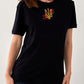 Fashionable Women's Ukrainian T shirt with Embroidery and Trident