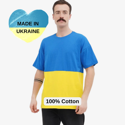 Ukraine Flag TShirt for men ONE SIZE (футболка прапор чол.)